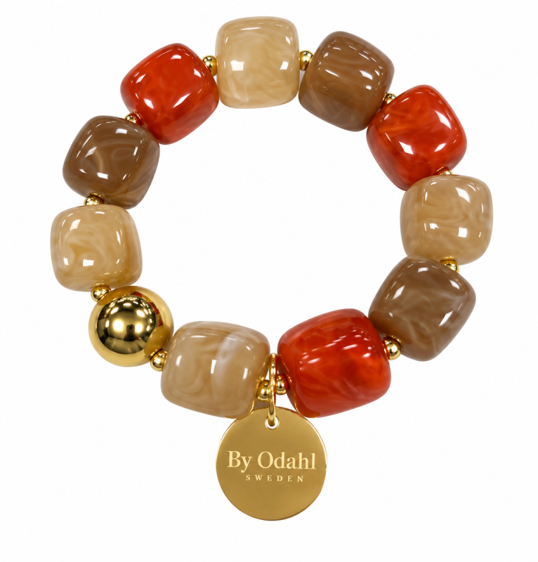 Armband mix beige,tegel,noug