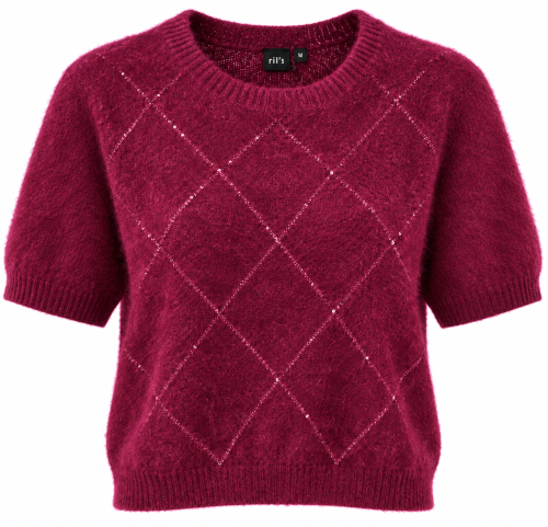 Jumper k.ärm plommon
