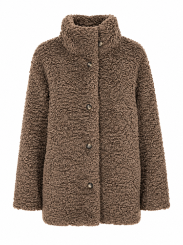Fuskpäls taupe Marcy