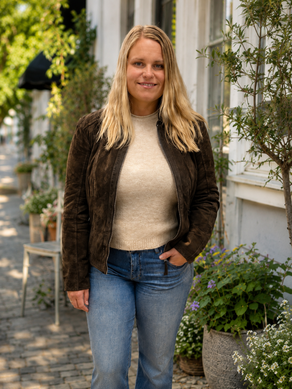 Jacka mocka mörkbrun