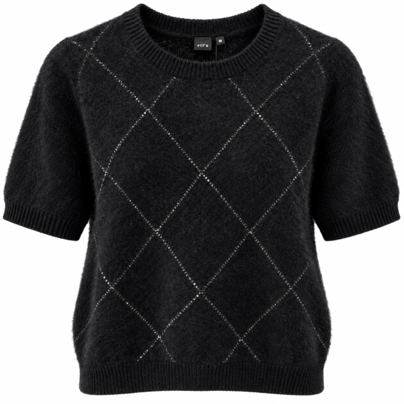Jumper svart k.ärm