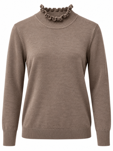 Jumper taupe volang