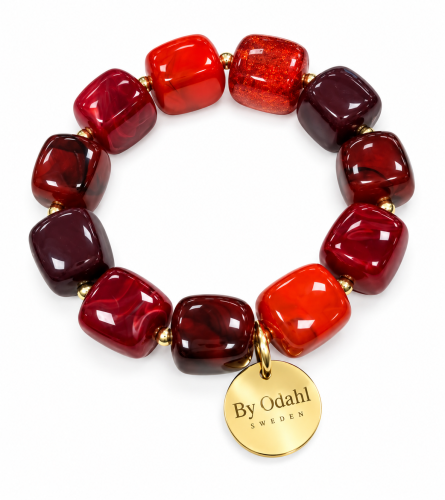 Armband vinröd mörkröd