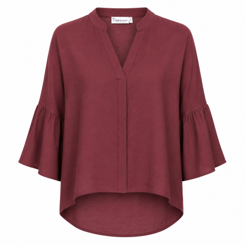 Blus burgundy