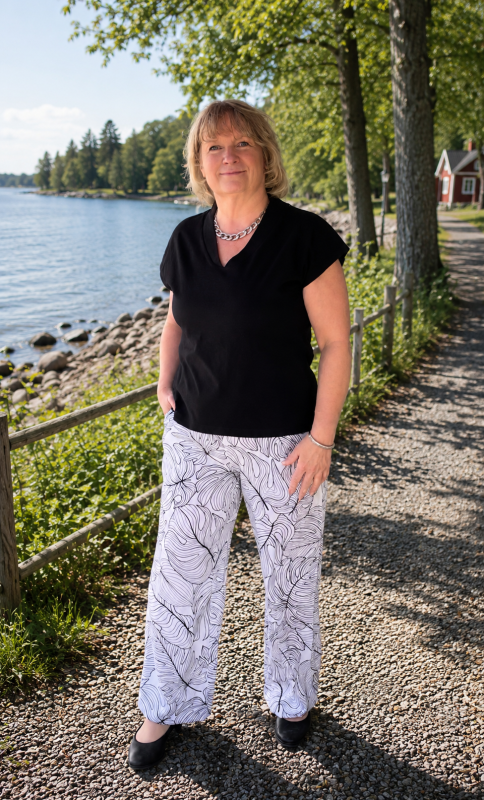 Topp svart v-ring