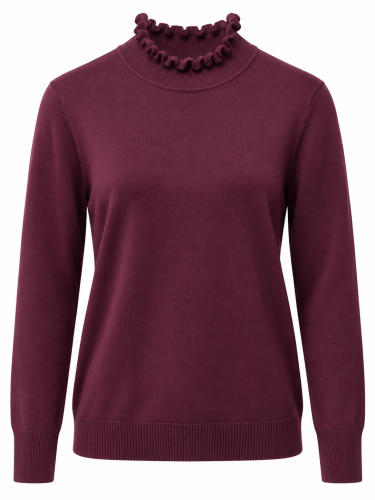 Jumper plommon volang