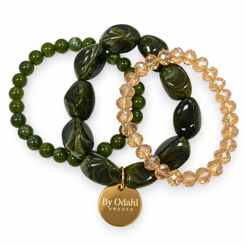 Armband militär grön 3-set