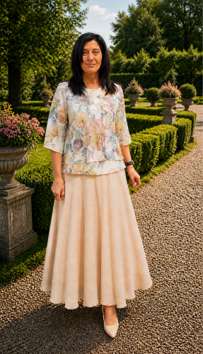 Blus blommig