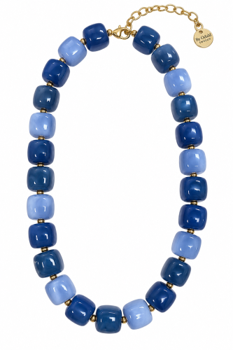 Halsband mix blå