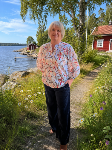 Blus blommig valesca