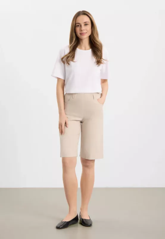 Shorts beige donna loose