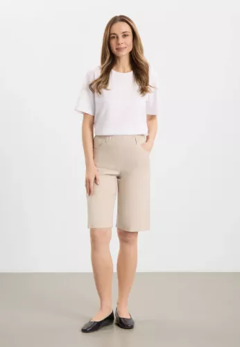 Shorts beige donna loose