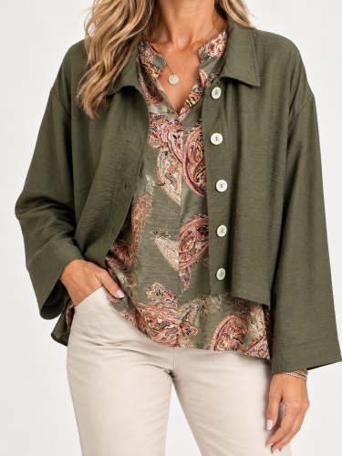 Blusjacka khaki laura