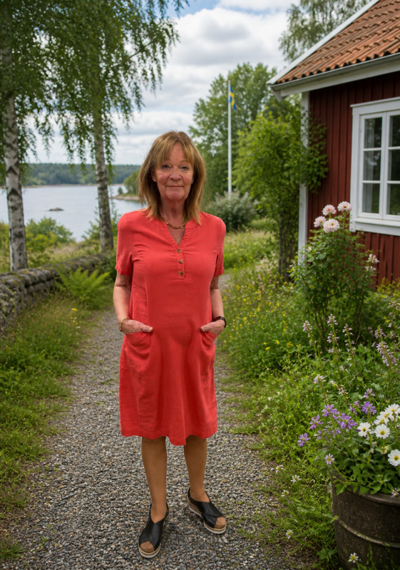 Klänning korall