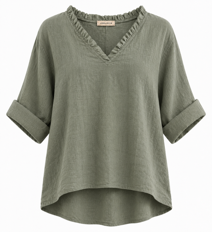 Linneblus khaki fanny