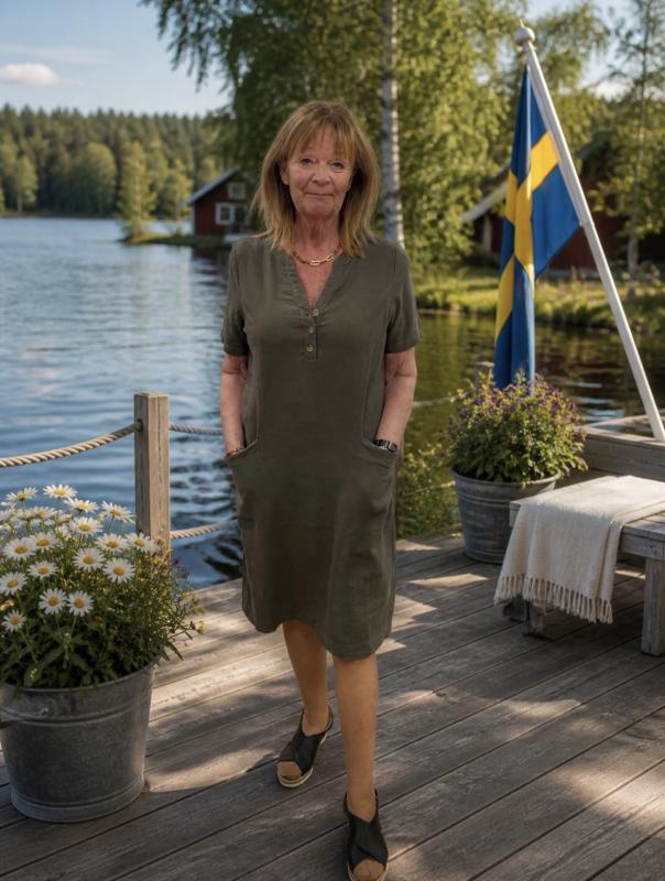 Klänning khaki