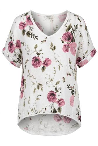 Topp blommig lin
