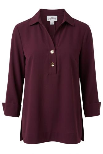 Blus vinröd