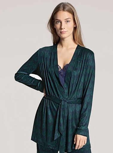Kimonojacka marin-grön