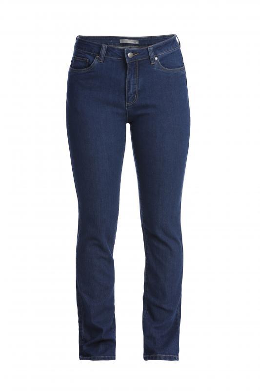 Jeans blå kort benlängd