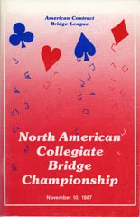 North American Collegiate Bridge Championships 1987