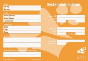 Systemdeklarationer orange