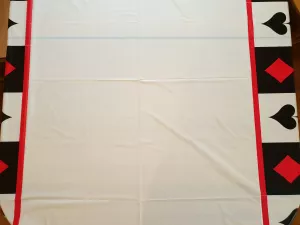 Plastduk med kortsymboler