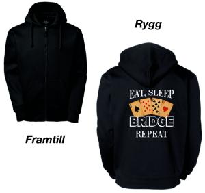 Hoodie med dragkedja