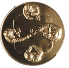 Medalj förgylld