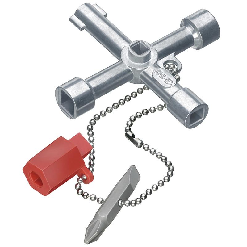 Knipex apparatskåpnyckel, elskåpsnyckel, kopplingsskåpsnyckel 76mm