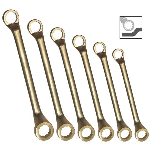 Endres gnistfria dubbla ringnycklar offset 6-32mm 12st