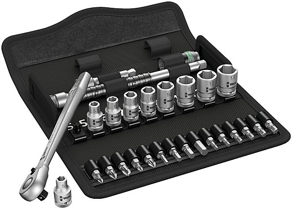 Wera Zyklop 1/4" hylsnyckelsats inkl. bits 28delar