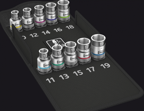 Wera hylssats 6pt 1/2" 10st