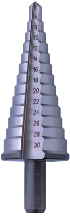 Stegborr med rakt skär 2 mm steg (TiN)
