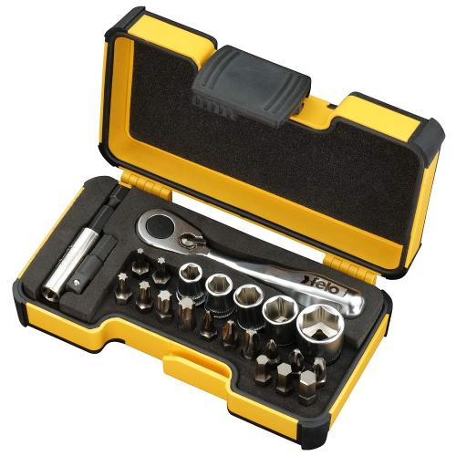 Felo XS23 1/4" Hylsnyckelsats inkl. bits (23 delar)