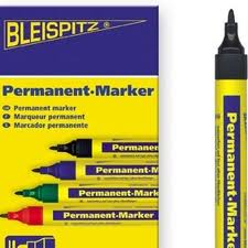 Permanent Marker Svart tusch 10-pack