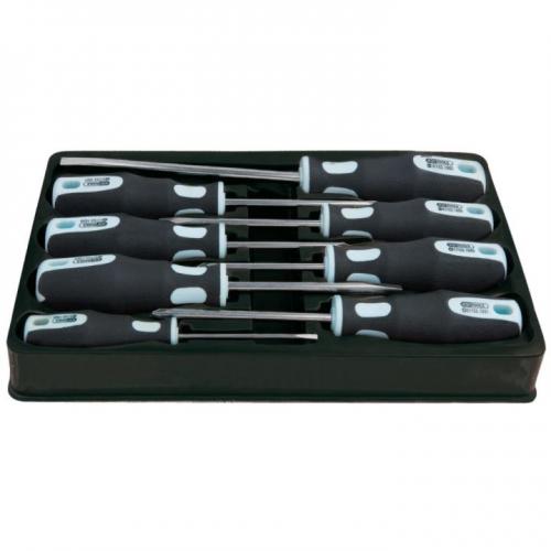 KS-Tools Rostfria skruvmejslar, sats 8st