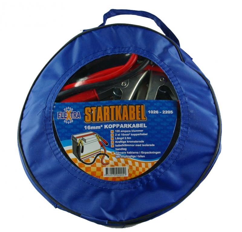 Flextra startkablar med elektronikskydd inkl. väska