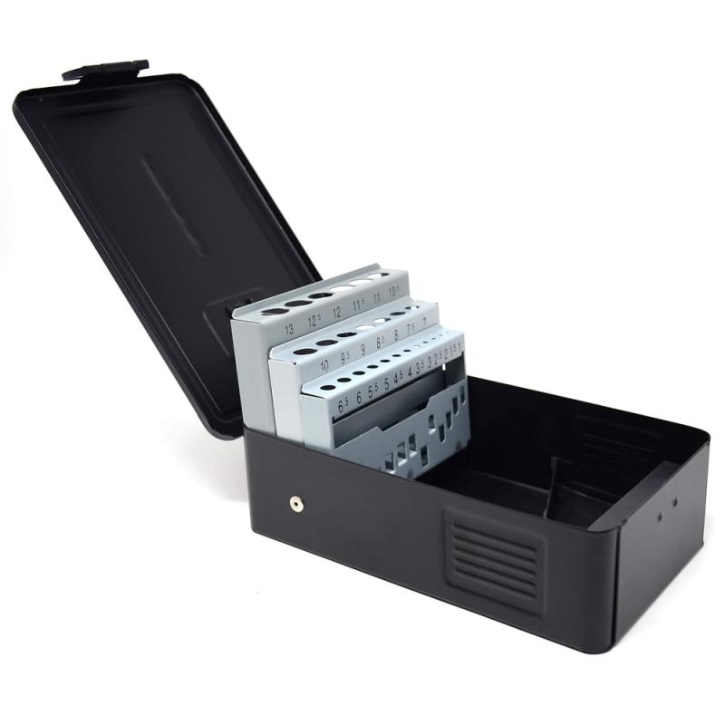 Borrkassett 1-13 x 0,5mm TOM (svart)