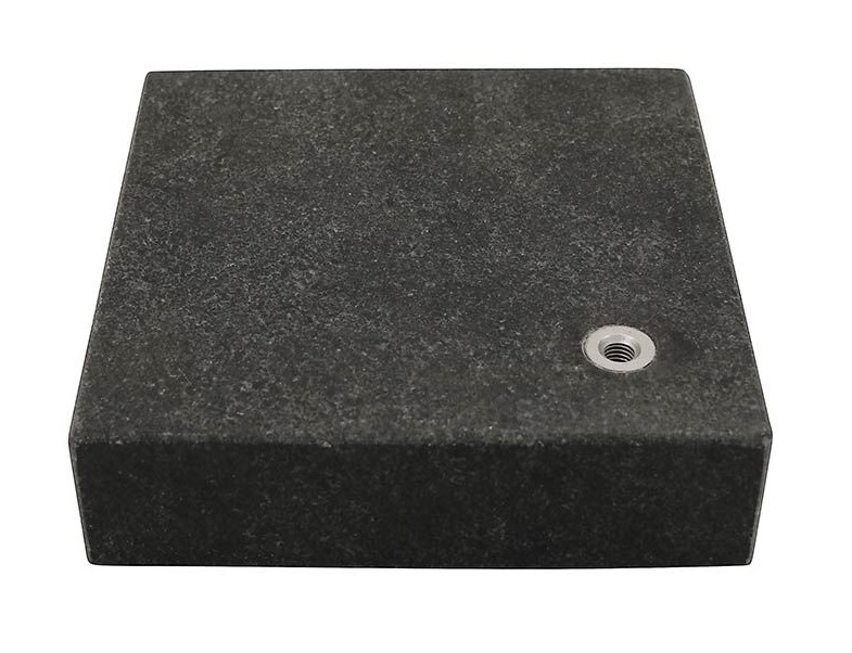 Planskiva granit DIN 876/0 med 1xM8 gänghål (150x150x40mm)