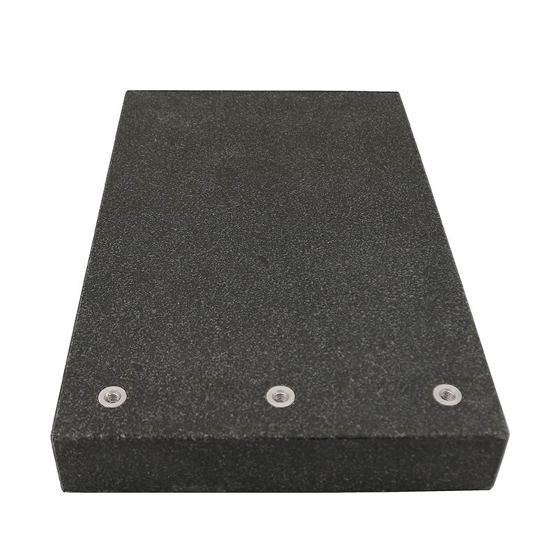 Planskiva granit DIN 876/0 med 3xM8 gänghål (400x250x50mm)