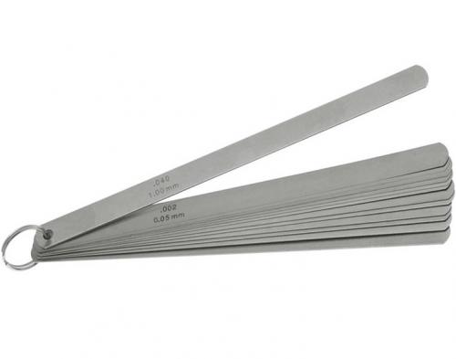 Bladmått/slitsmått 500mm 0.05-1.00mm 20st