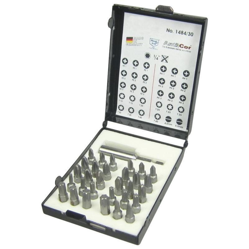 A-MAG Rostfri bitssats 11-delar