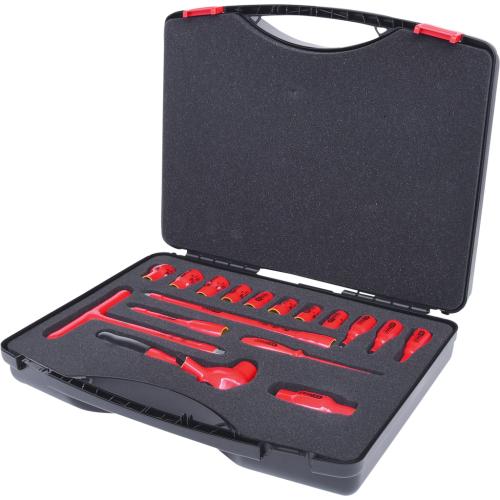 KS Tools 3/8" Hylsnyckelsats 12pt 10-22mm VDE