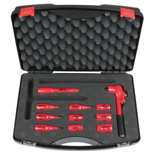 KS Tools 3/8" Hylsnyckelsats 12pt 8-19mm VDE