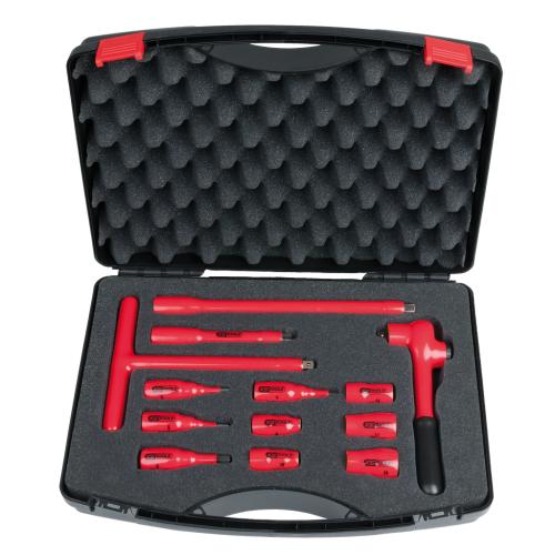 KS Tools 3/8" Hylsnyckelsats 12pt 8-19mm VDE