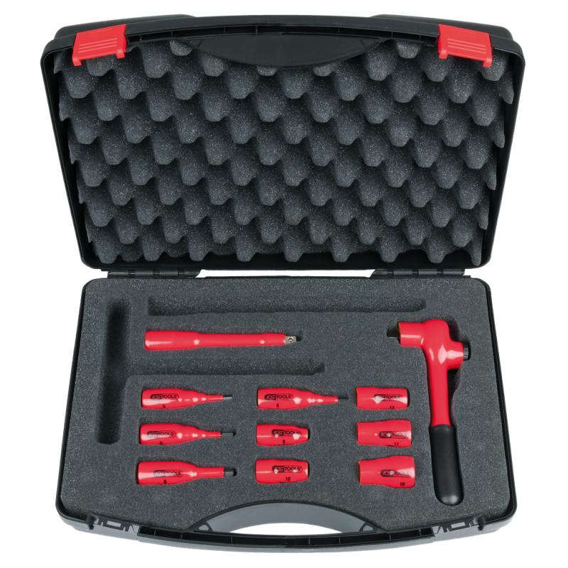KS Tools 3/8" Hylsnyckelsats 12pt 8-19mm VDE