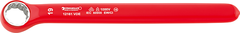 Stahlwille 12161 - VDE-isolerad ringnyckel 10-22mm