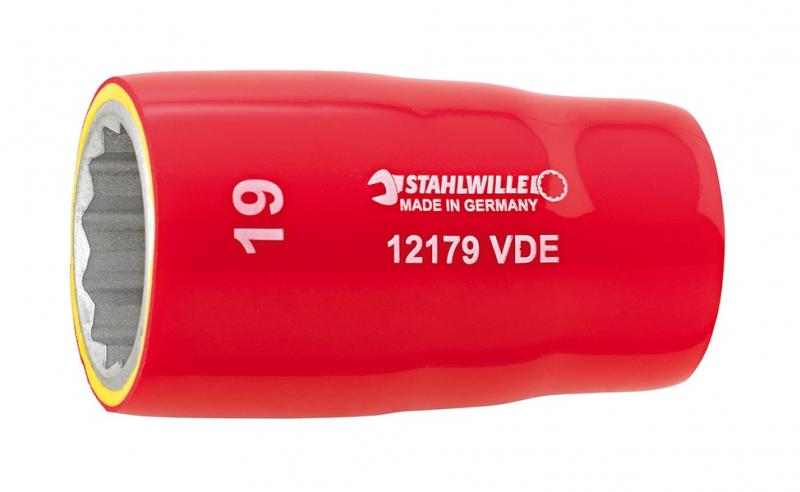 Stahlwille 12179 - 1/2" VDE-isolerad hylsa 10-24mm
