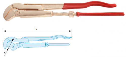 Facom gnistfri rörtång